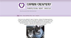 Desktop Screenshot of caprinicreamery.com